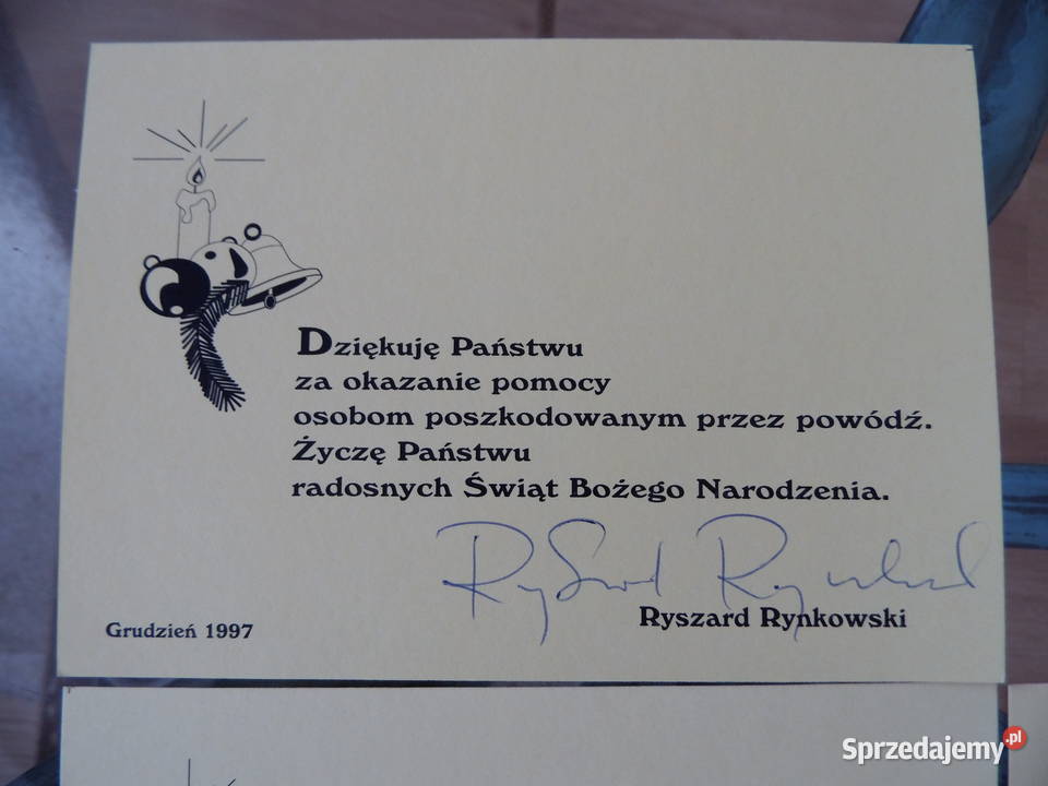 Autografy Wałęsa Rynkowski VOX Kałużyński Radzewice