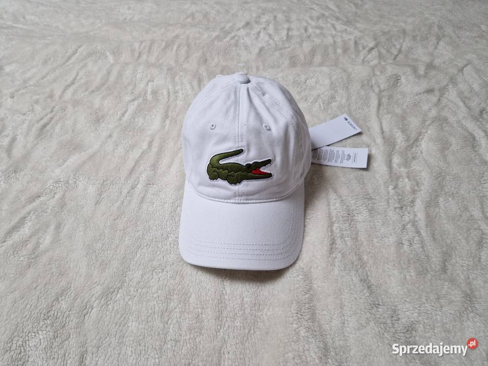 Nowa biała czapka z daszkiem Lacoste z metką Bibice sprzedam