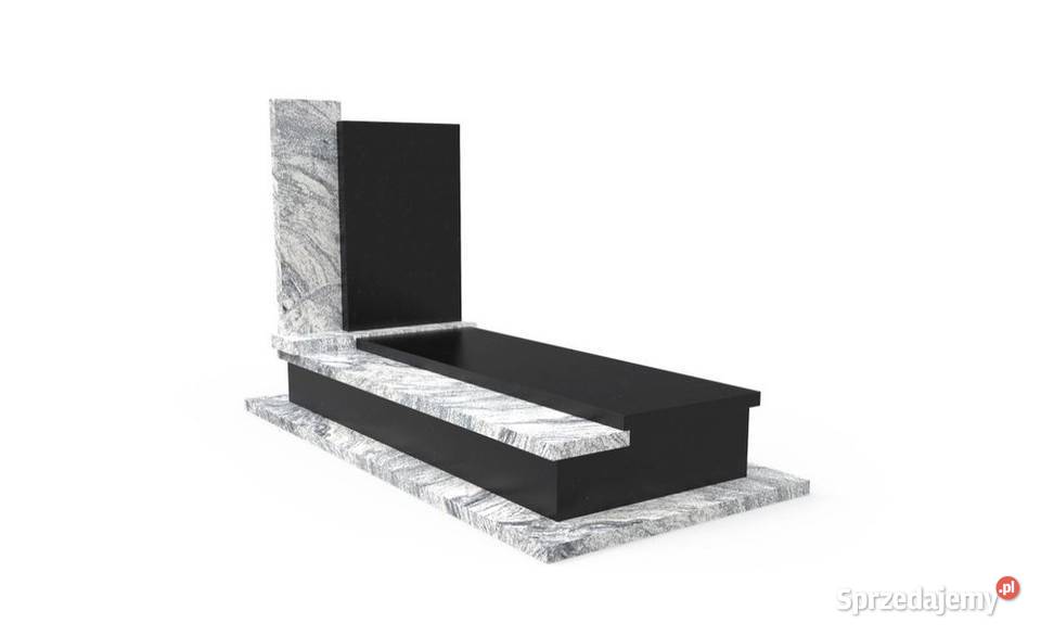 Nagrobek Granitowy Pojedynczy Premium Pomnik z Mieleszynek