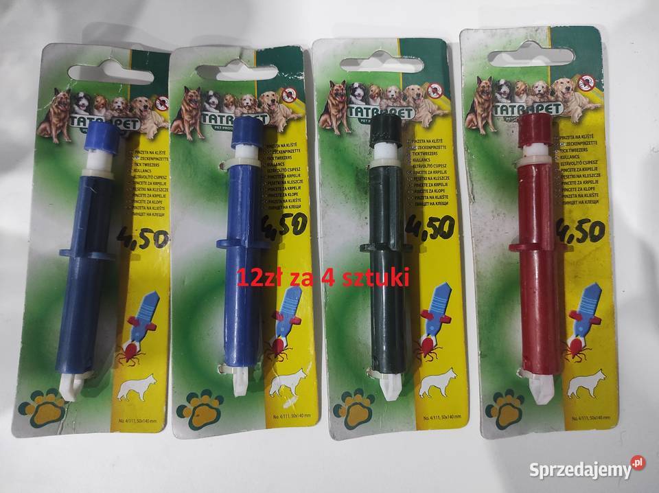 Pęsetki na kleszcze Tatrapet 4 sztuki Lublin