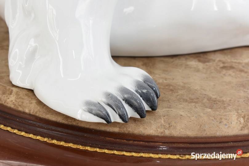 PORCELANOWY BIAŁY MIŚ NIEDŹWIEDŹ POLARNY figura sprzedam