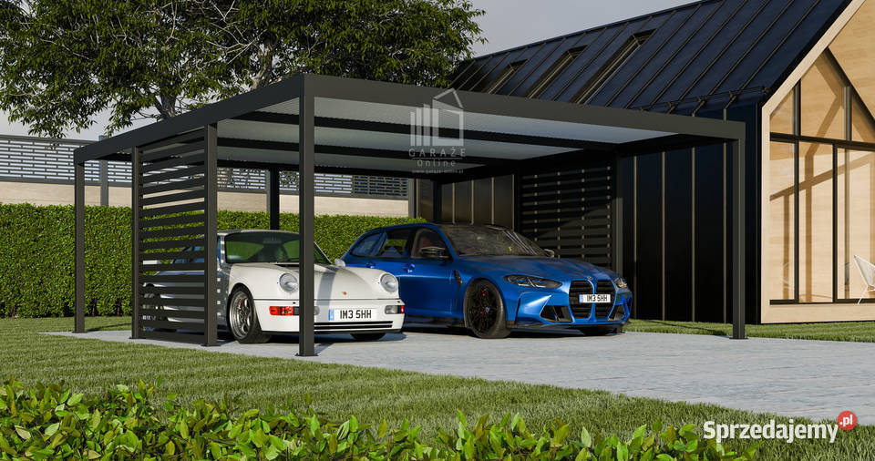 CarPort PREMIUM Wiata samochodowa 6x5 Antracyt Kalisz