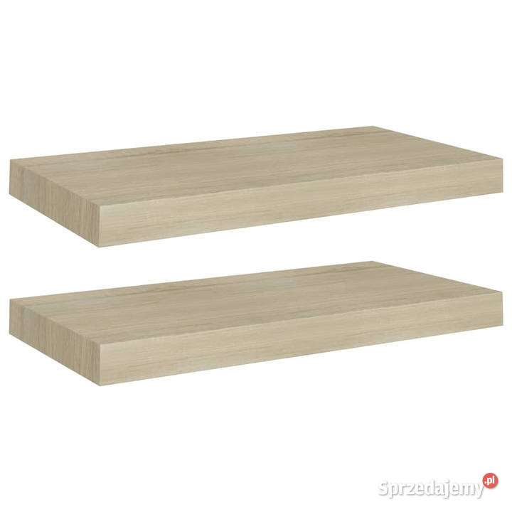 Półki ścienne 2 kolor dębowy 50x23x38 MDF Warszawa