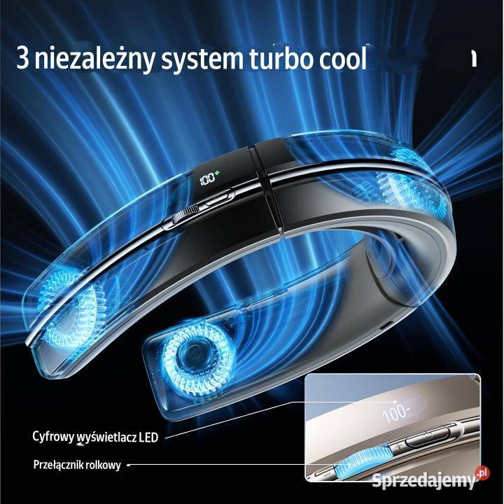 Przenośny wentylator na szyję JISULIFE Łódź