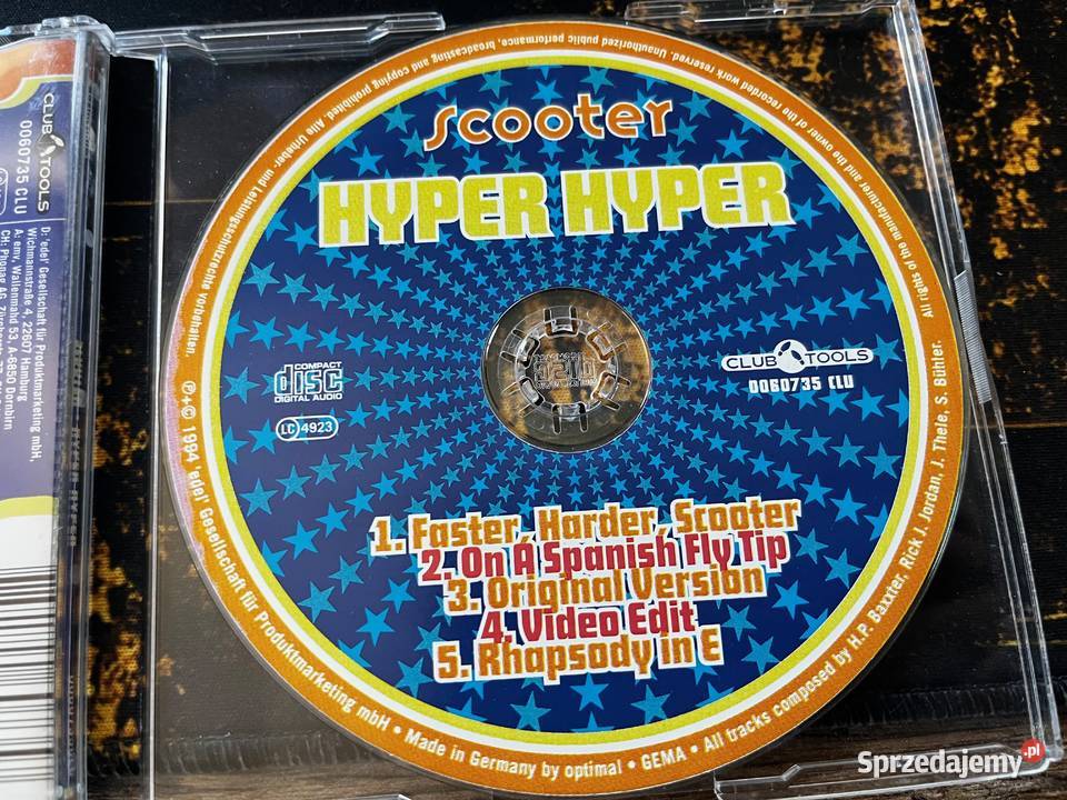 Scooter Hyper Hyper Trance Hard Trance Happy Muzyka Błażejowice sprzedam