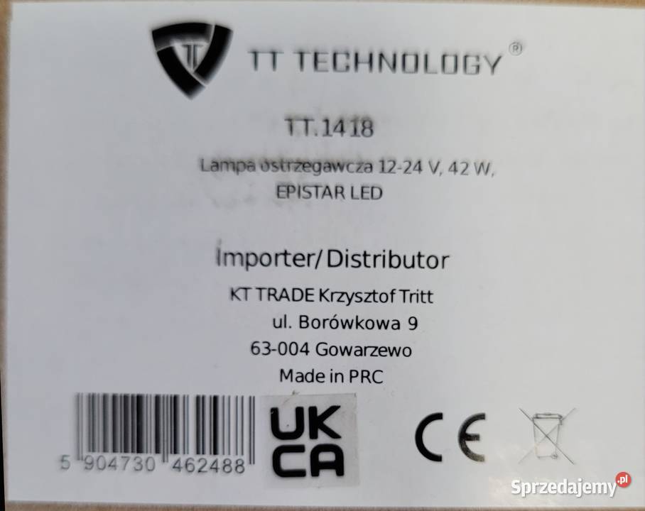 LAMPA OSTRZEGAWCZA OKRĄGŁA 12V24 42W Szczecin sprzedam