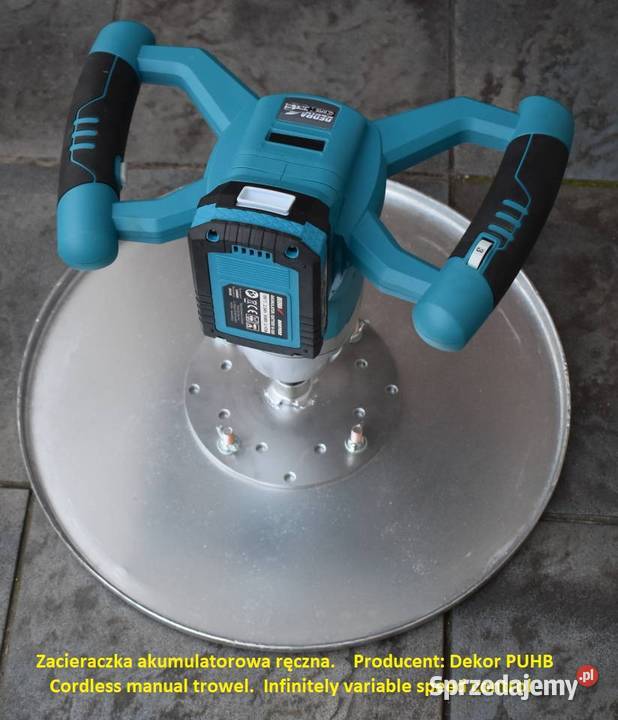 Zacieraczka akumulatorowa dwubiegowa lekka z