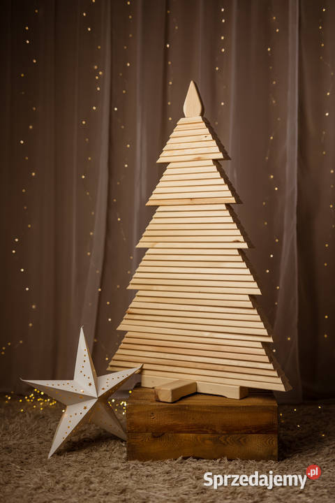 Choinka drewniana ekologiczna naturalne drzewko Kalety