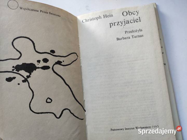Obcy przyjaciel Christoph Hein Der fremde Freund sprzedam