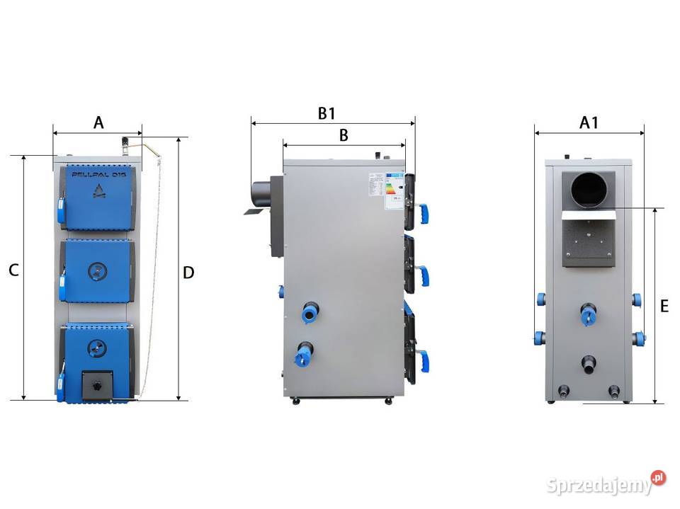 Kocioł piec Pellpal D na drewno 5 klasa Dotacja sprzedam