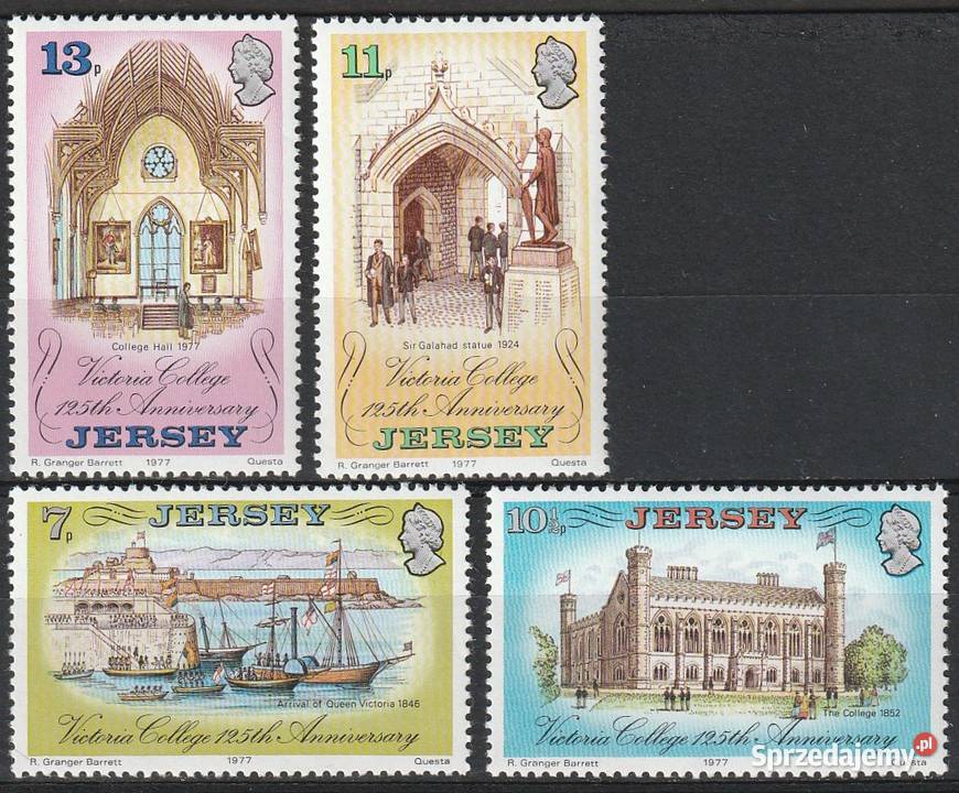 JERSEY VICTORIA COLLEGE 1977 CZYSTE Filatelistyka Łódź