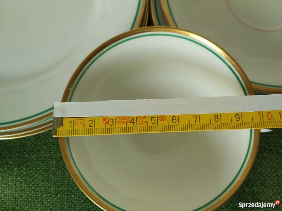 Porcelana ZehScherzer filiżanki zestaw 3 małopolskie Ropa