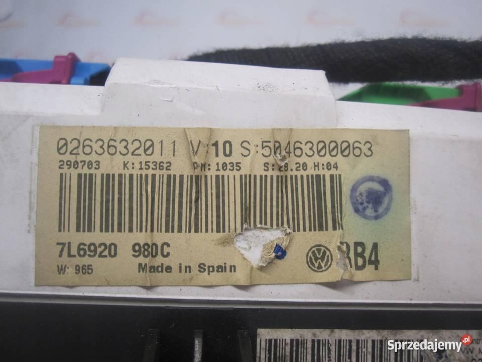 VW TOUAREG I 7L 04r licznik zegary 7L6920980C Kielce