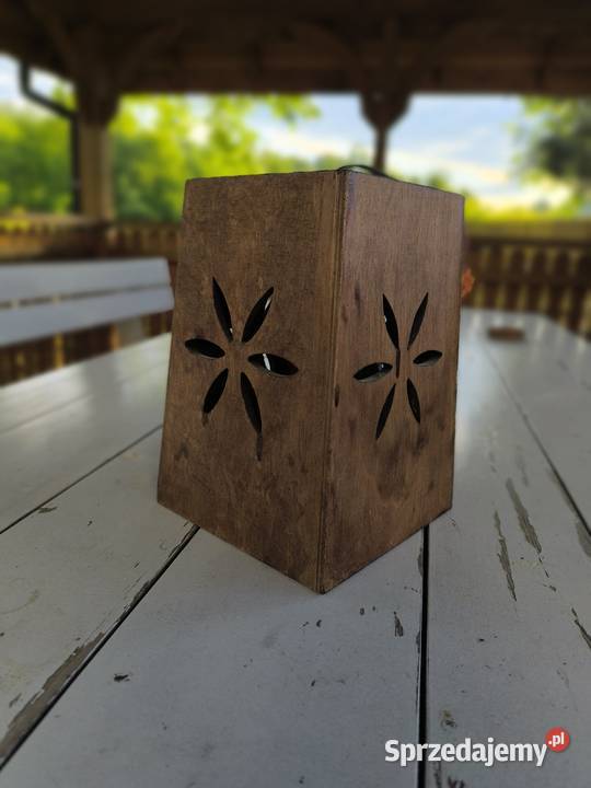 Abażur drewniany kinkiet Kraków