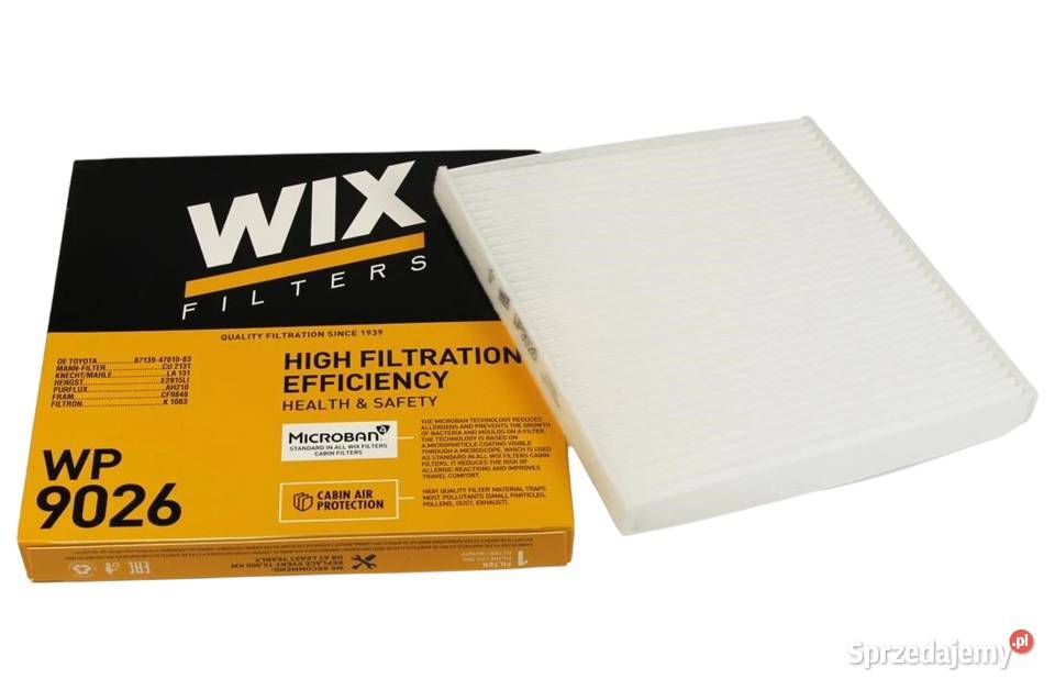 Filtr powietrza kabinowego WP9026 WIX