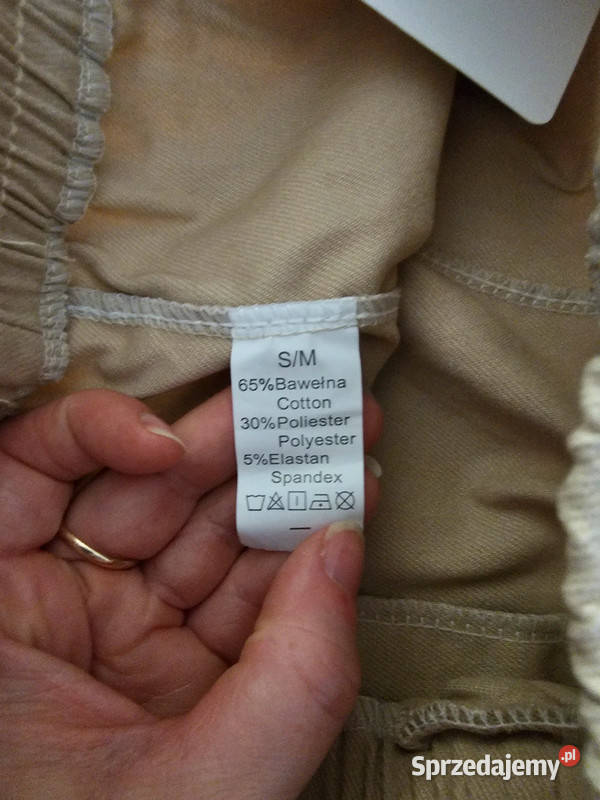 Bojówki ala dzwony rozmiar SM Bez wzoru Niemodlin