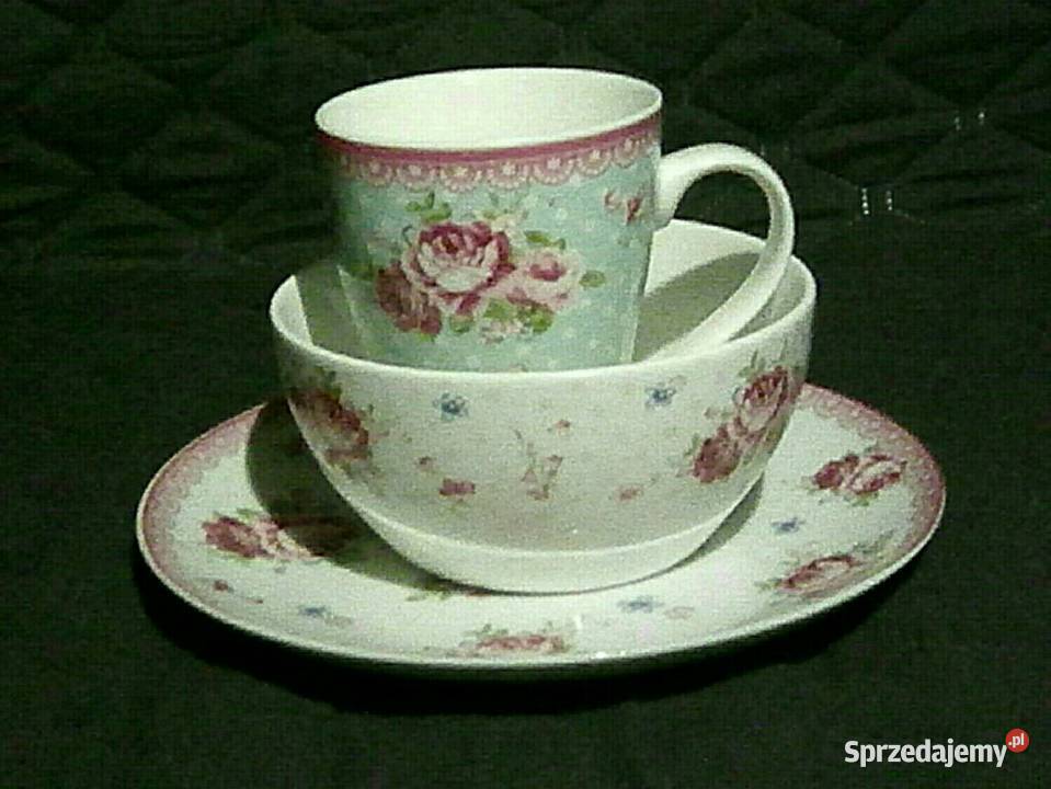 Sprzedam porcelanowy zestaw Filiżanki i spodki Mysłowice sprzedam