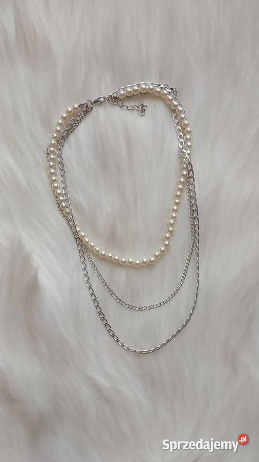 Naszyjnik choker z perełkami Naszyjniki Olkusz