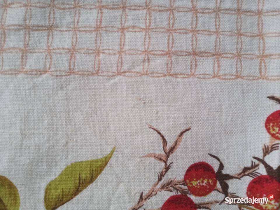Materiał na obrus z czasów PRLu Mysłowice