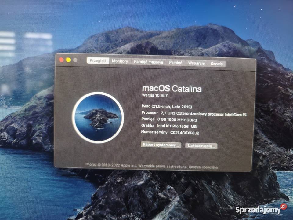 Komputer All in One Apple iMac 215 8gb1tb Ełk