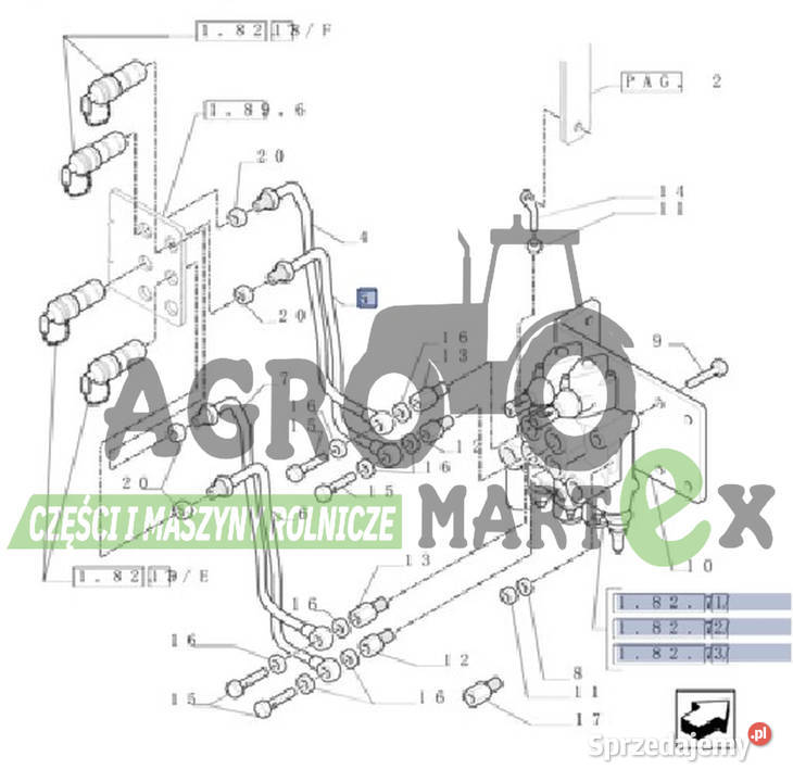 5092067 RURKA HYDRAULICZNA CNH Pozostałe Pozostałe sprzedam