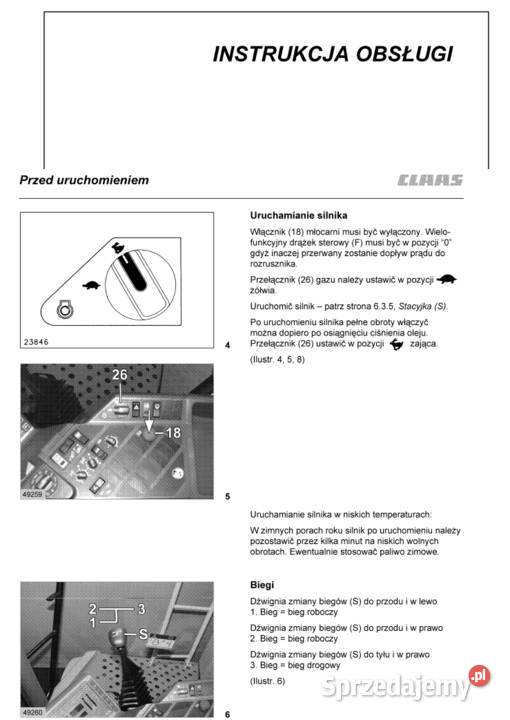 Instrukcja Obsługi CLAAS LEXION 410 420 440 450 Poradniki, albumy i reportaże Gdańsk