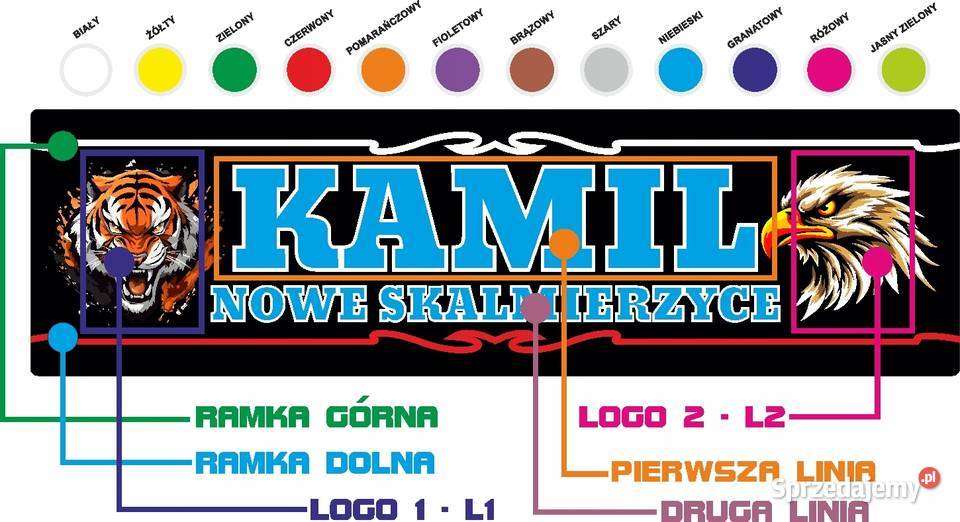 Tablica LED imienna LOGO tabliczka z imieniem