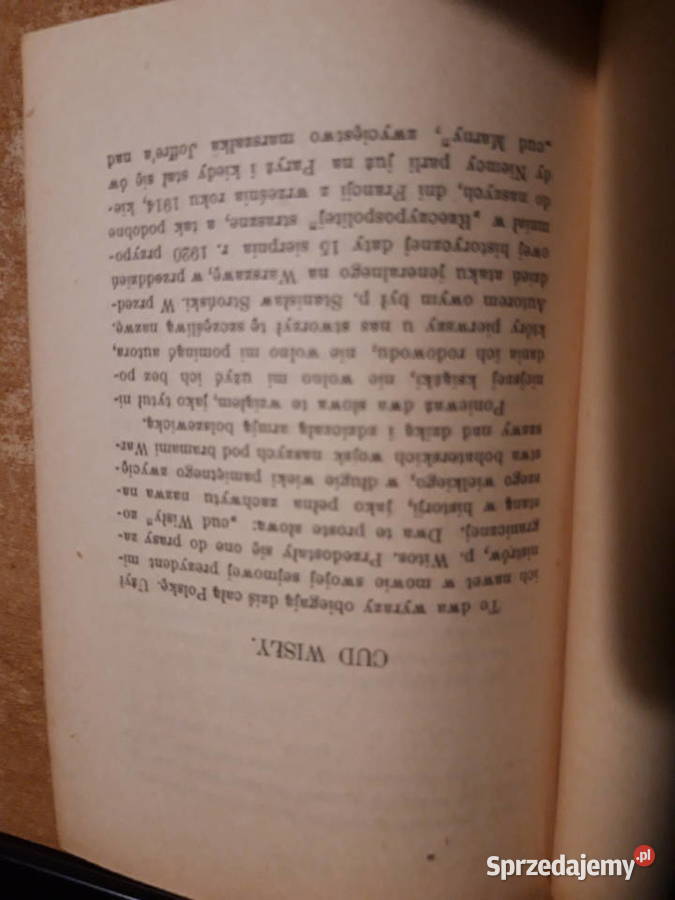 Cud Wisły AGrzymała Sioedlecki 1921 wielkopolskie Iwno