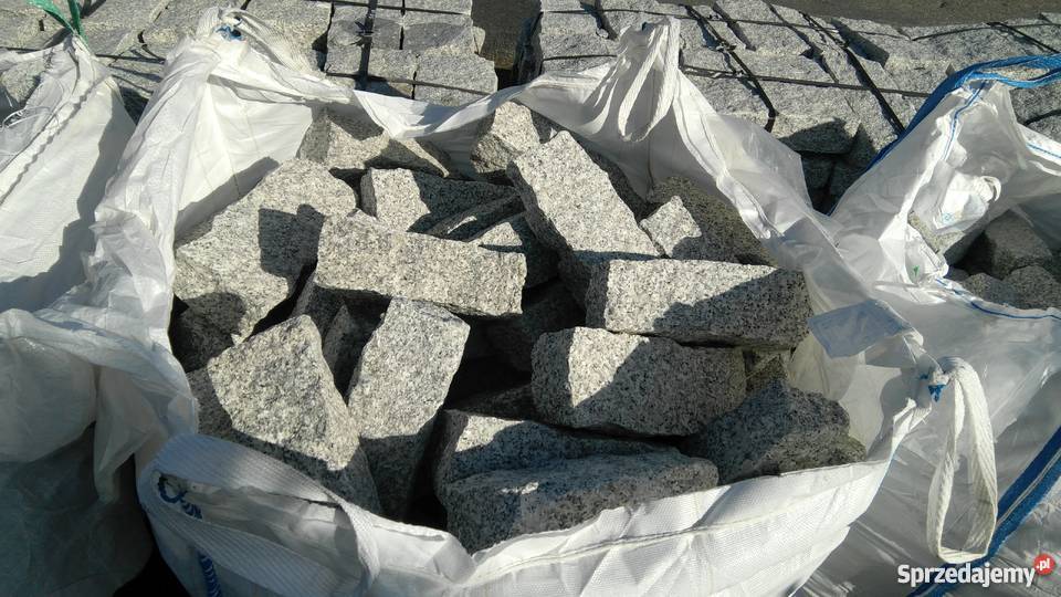 Kostka granitowa szara kolorowa obrzeża palisady małopolskie sprzedam