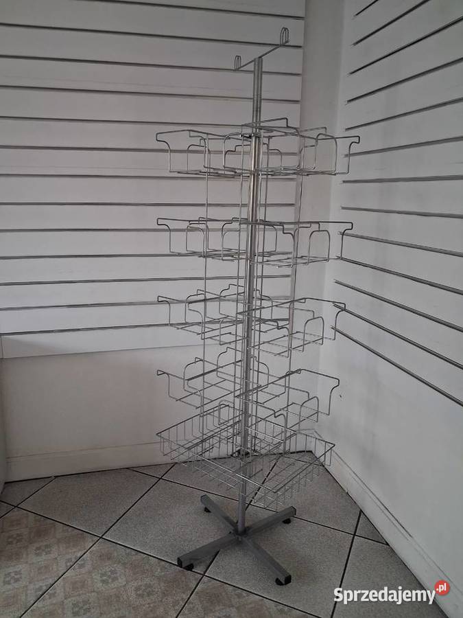 stojak ekspozytor metalowy obrotowy