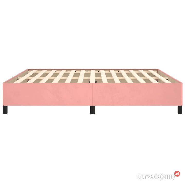 Rama łóżka różowa tapicerowana aksamitem 180x200 mazowieckie Warszawa