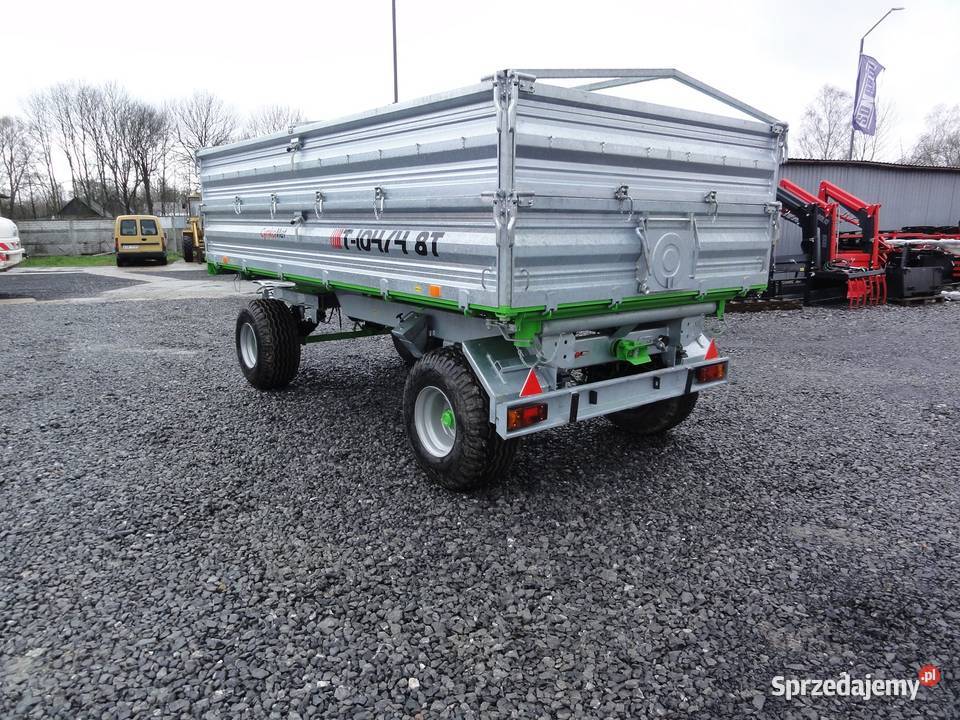 Przyczepa Dwuosiowa 4T6T8T Wywrot 3 Strony Kraków