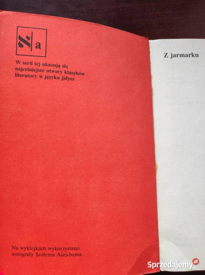 Szołem Alejchem Z jarmarku Biblioteka Pisarzy ISBN 9788375527162 Kielce