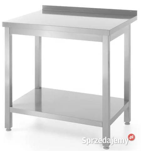 Stół roboczy ECO 80 x 60 z półką dolną i rantem śląskie