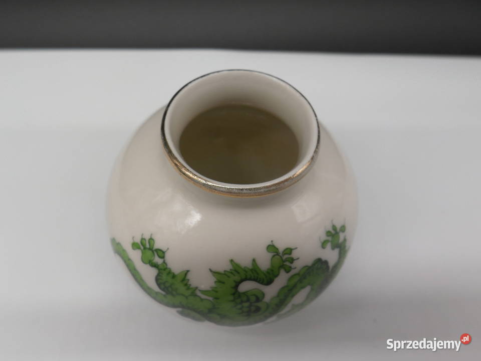Porcelanowy wazonwazonik Meiner Handmalerei Porcelana i szkło Raszków