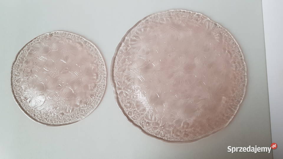 Talerzyk i talerz Anemony Ząbkowice kolorowe