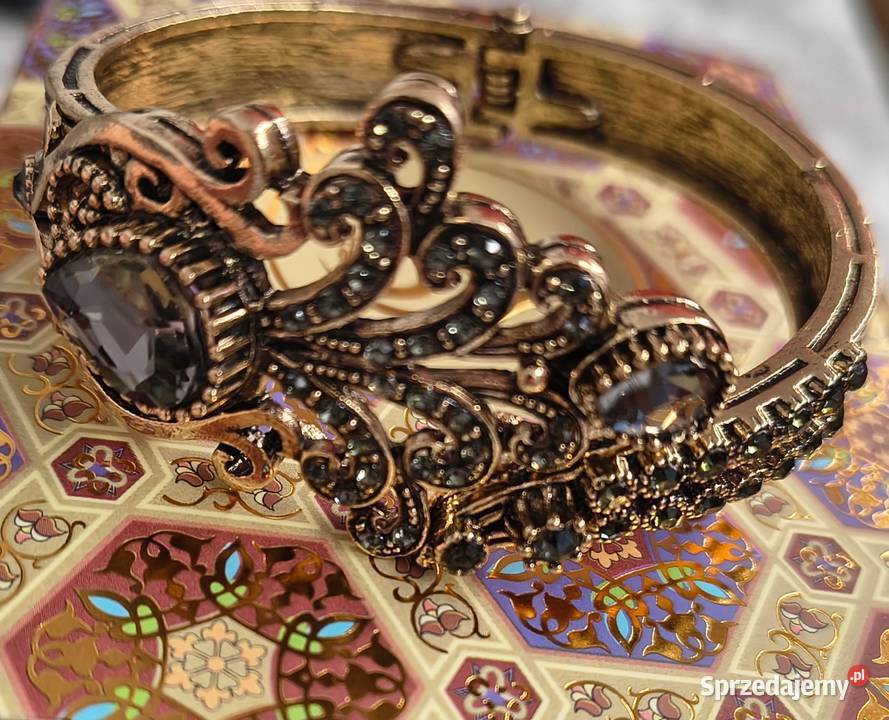 Piękna lśniąca bransoletka mankietowa turecka Białystok