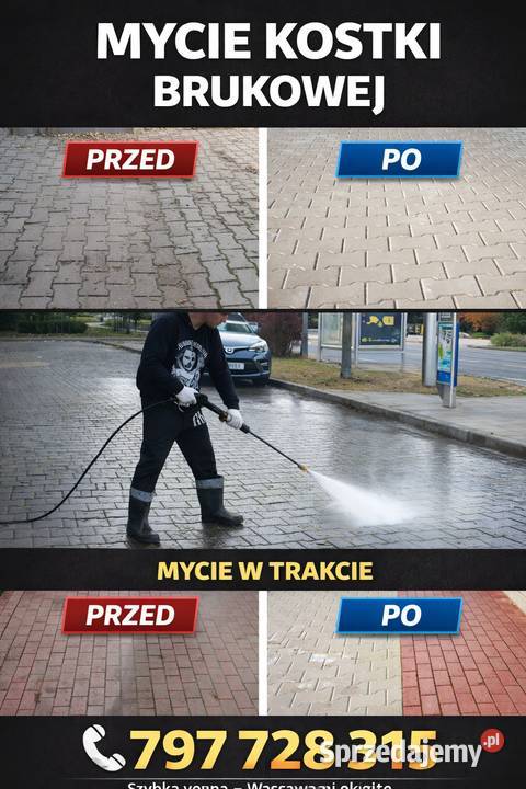 Mycie kostki brukowej Pozostałe mazowieckie Warszawa