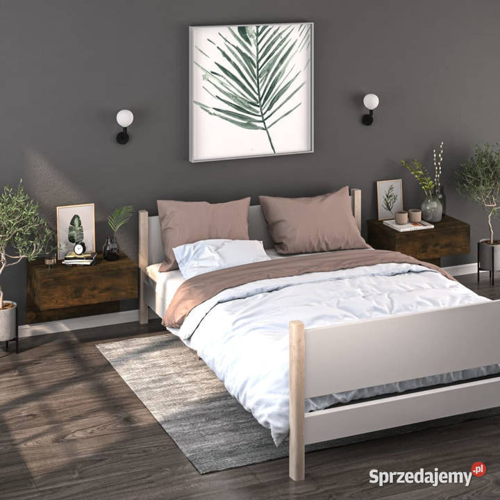 Wiszące szafki nocne 2 opalany dąb WM816941