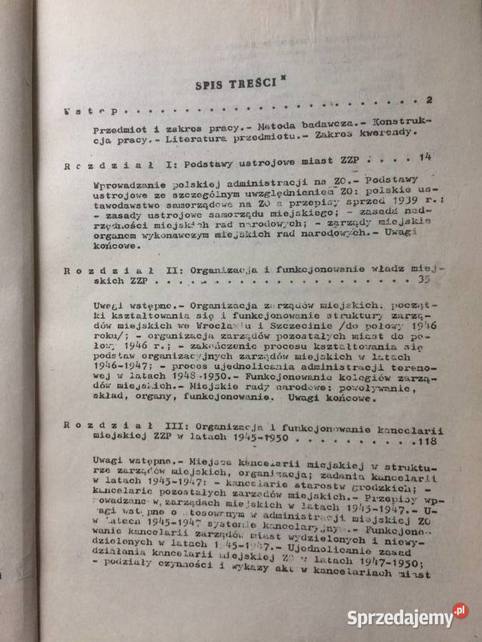 3158 Kancelaria Na Ziemiach Zach I Płn 1945 sprzedam