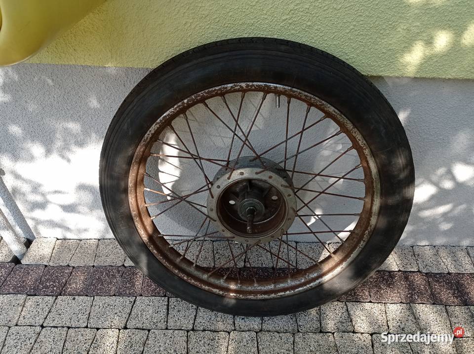 Sprzedam koło przednie wsk M06 Z stan ok 19 Motocyklowe Przeciszów sprzedam
