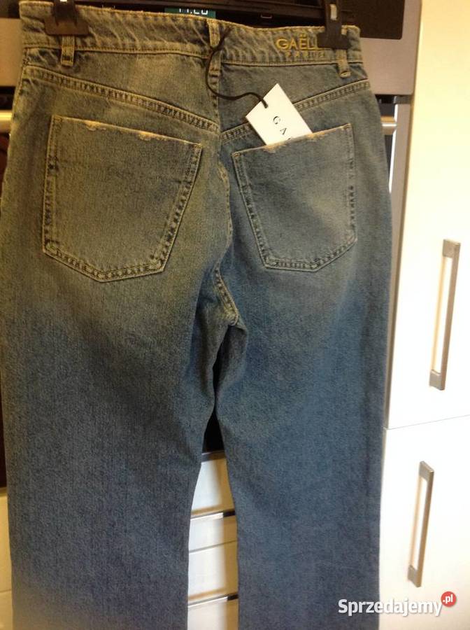 Spodnie Jeans Damskie GAELLE 27 SM Szerokie niebieski Nowa Sól