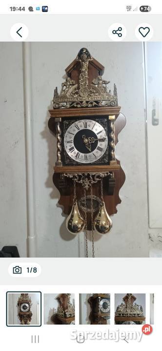 Wiszący zegar Atlas holenderski Rzeszów