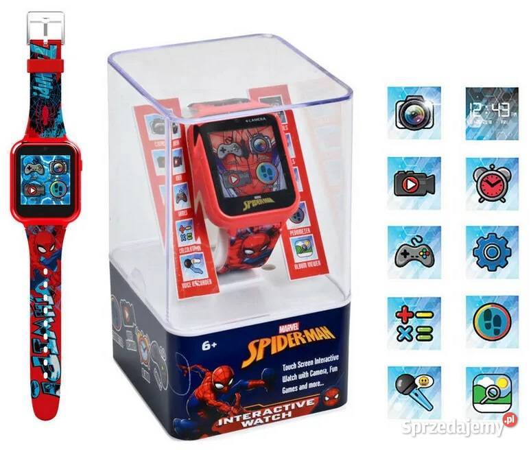Spiderman Zegarek Smart Watch Kamera Aparat Zegarki Mogilany