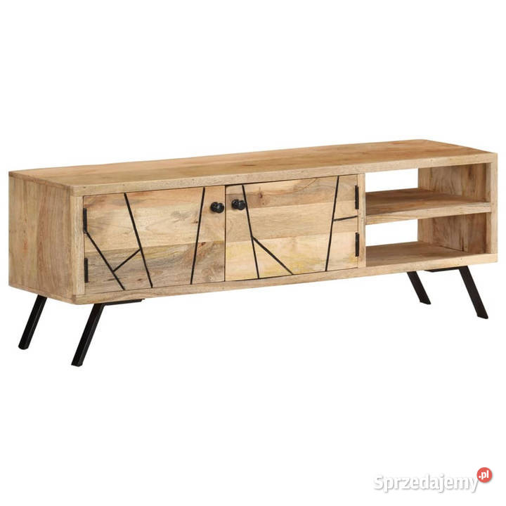 Szafka pod telewizor 110x30x40 lite drewno mango