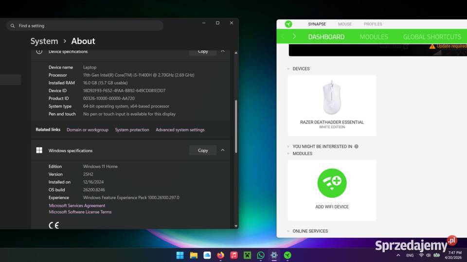 ASUS TUF Gaming F15 i511400H RTX 3050 16GB RAM
