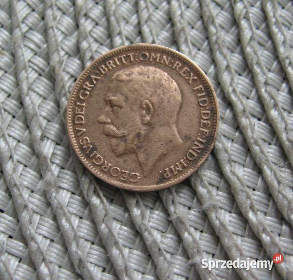 Wielka Brytania 1 Farthing 1917r wielkopolskie Kalisz