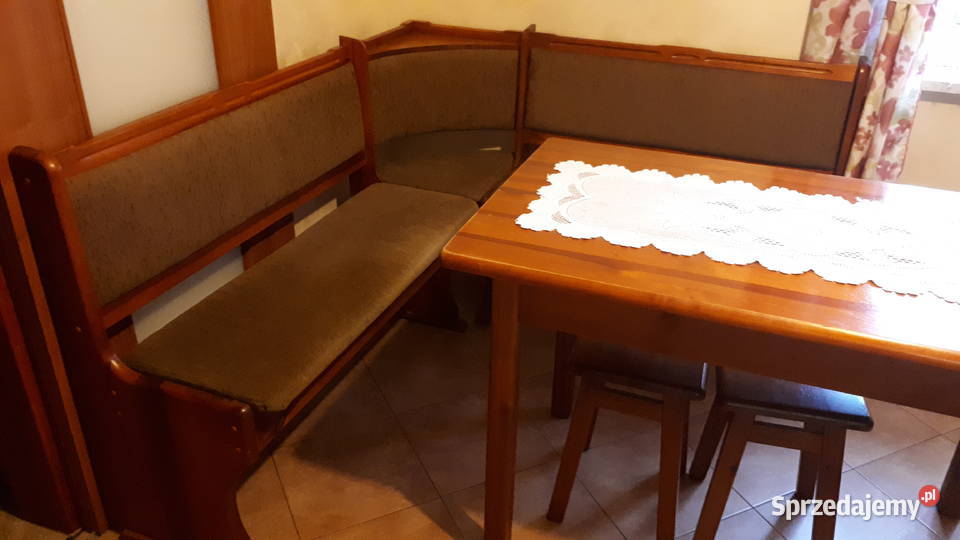 Ławka narożnik stół taborety stołki kuchenne