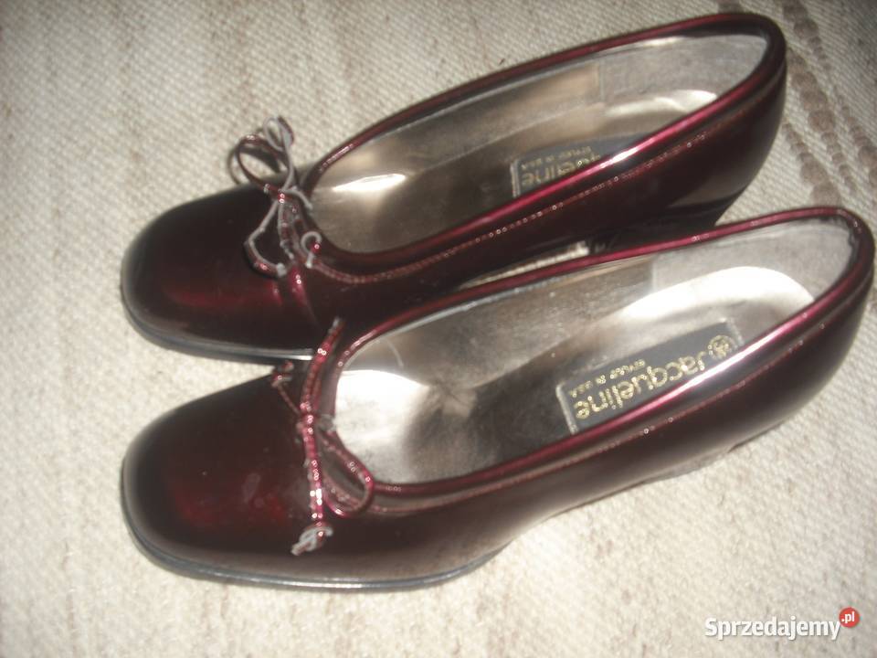 Pantofle damskie skóra naturalna lakierowana Warszawa