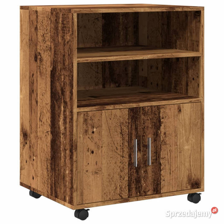 Szafka na kółkach stare drewno 60x48x81 WM853171 Warszawa
